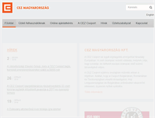 Tablet Screenshot of cez.hu
